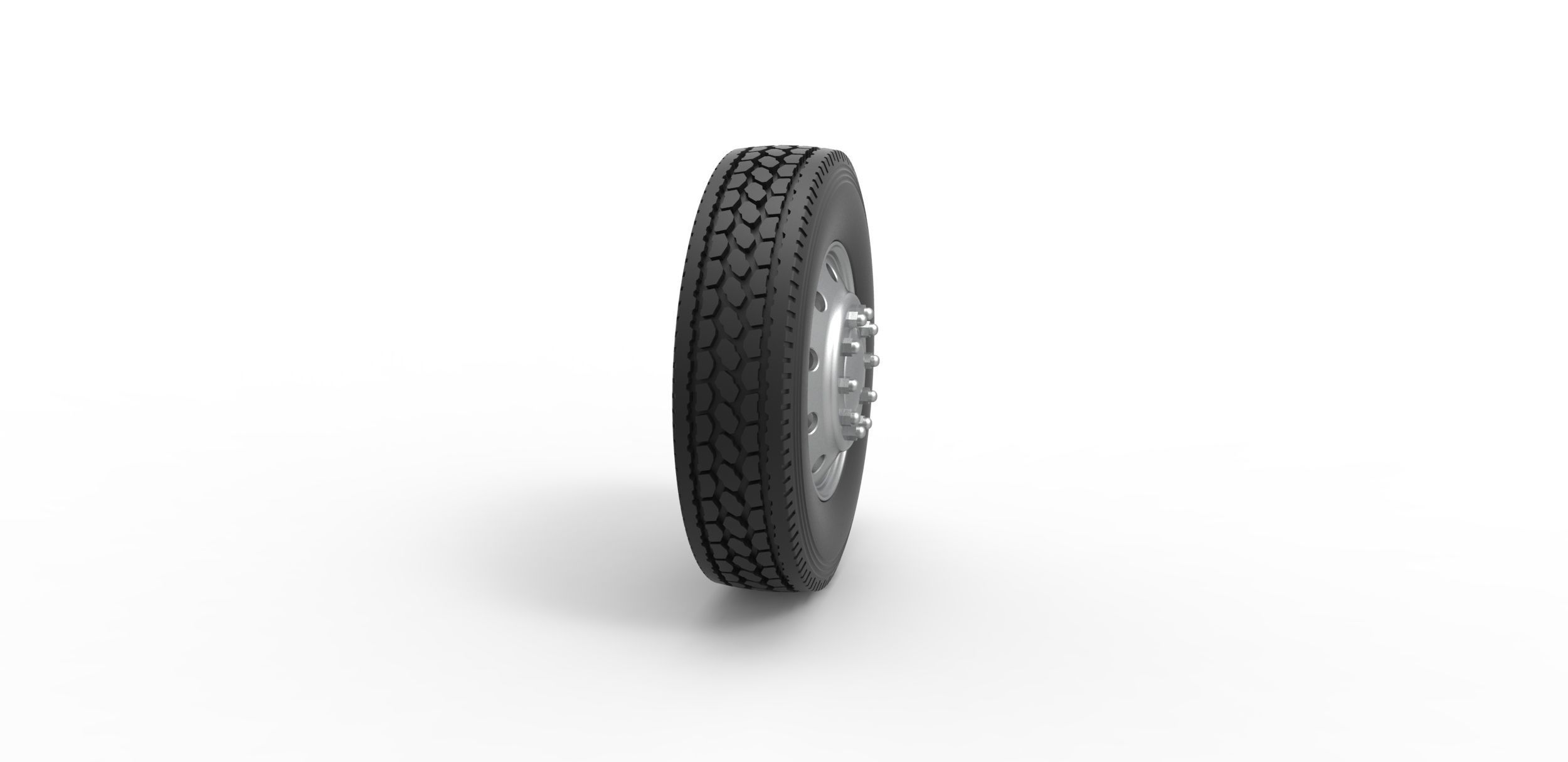 10 Hole front wheel Scale 1 to 25 3D print model_2