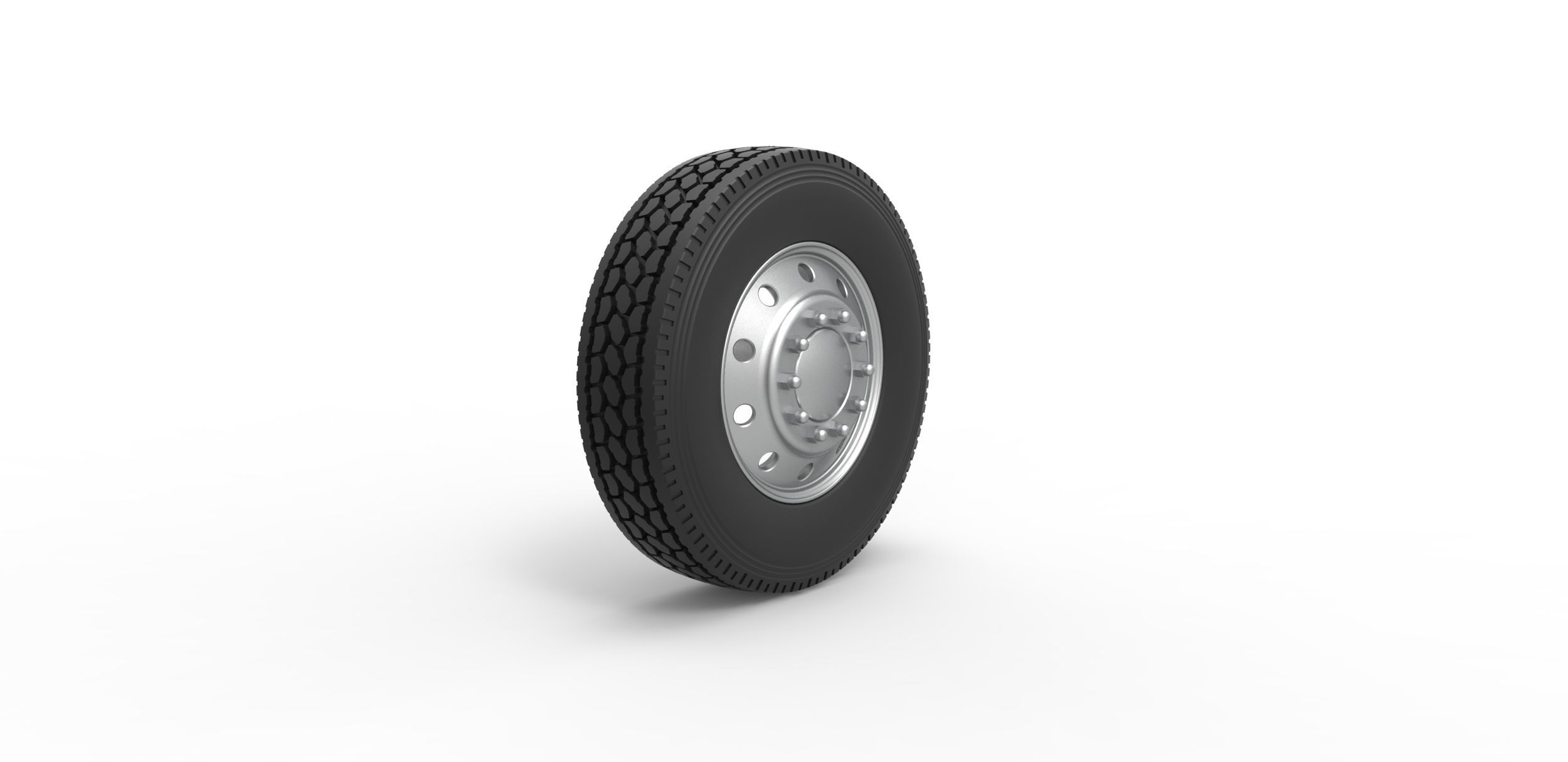 10 Hole front wheel Scale 1 to 25 3D print model_1