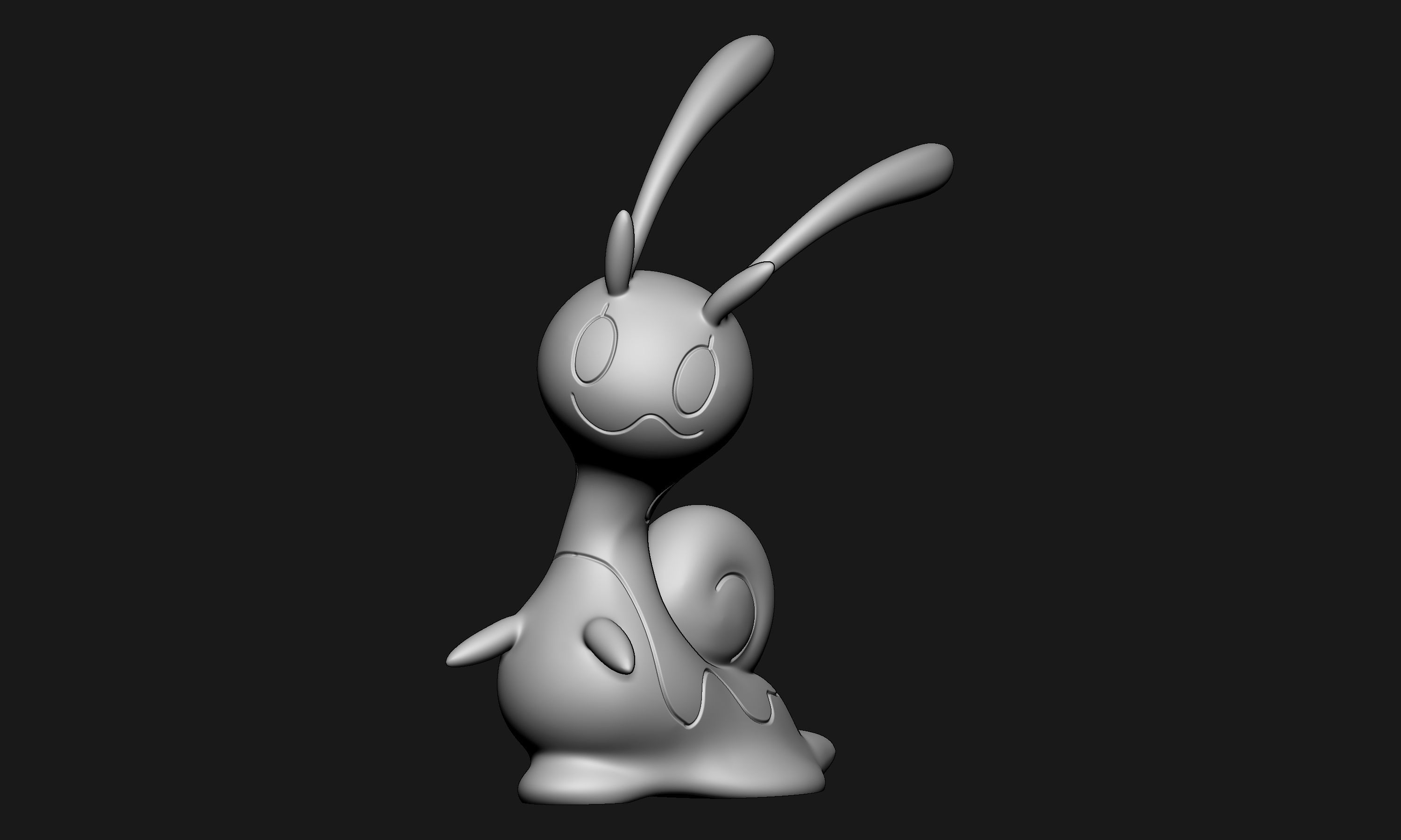 Pokemon - Sliggoo with 2 poses 3D print model_7