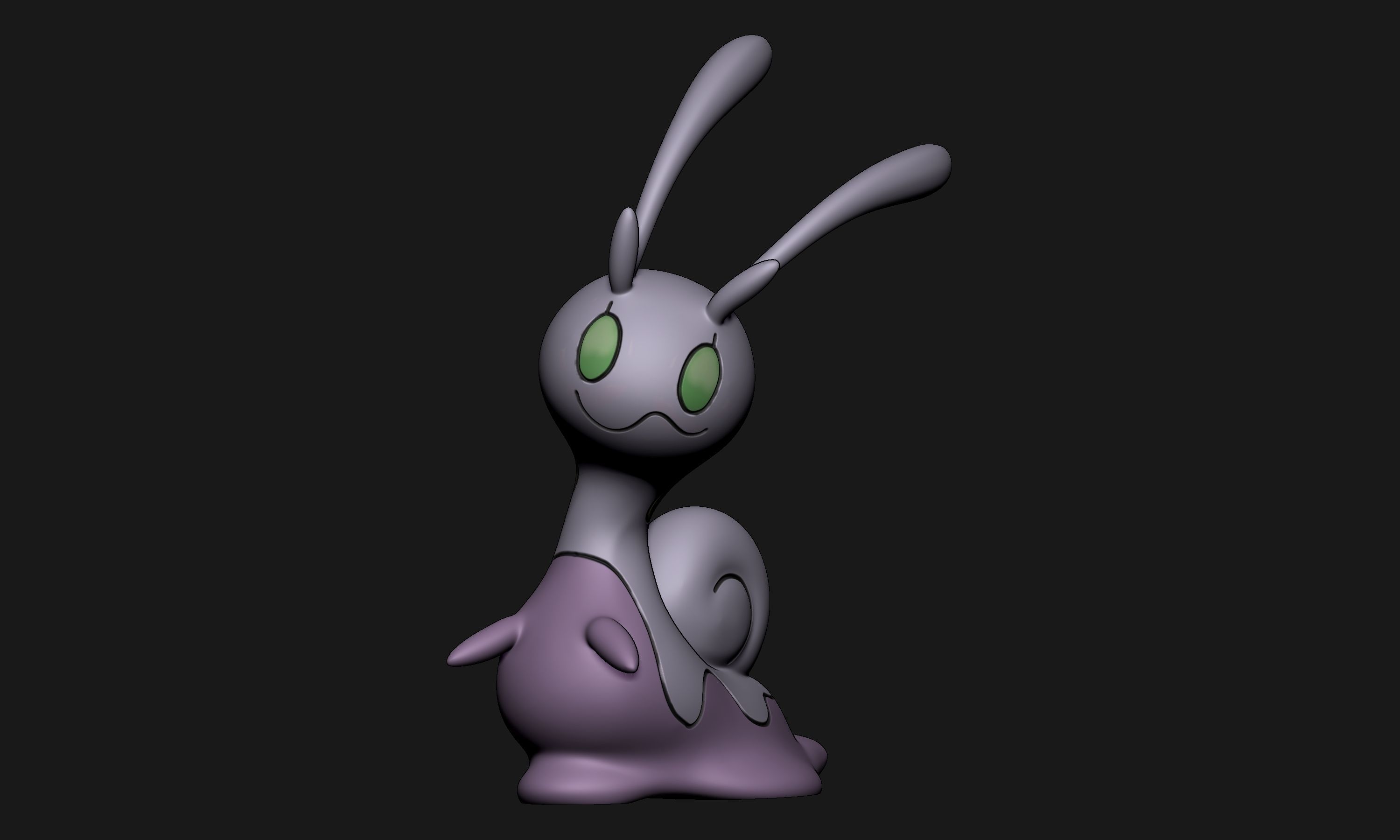 Pokemon - Sliggoo with 2 poses 3D print model_5
