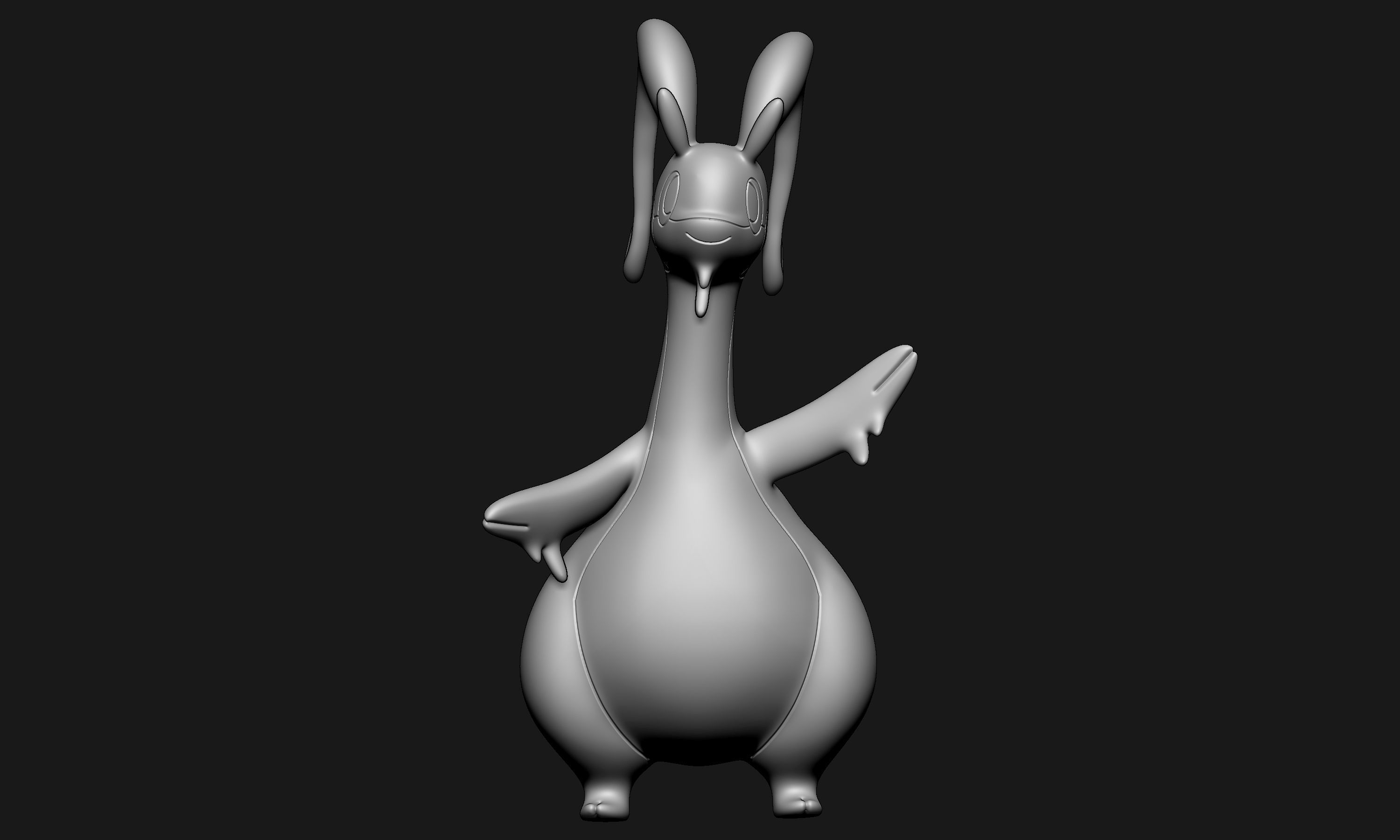 Pokemon - Goodra with 2 poses 3D print model_3
