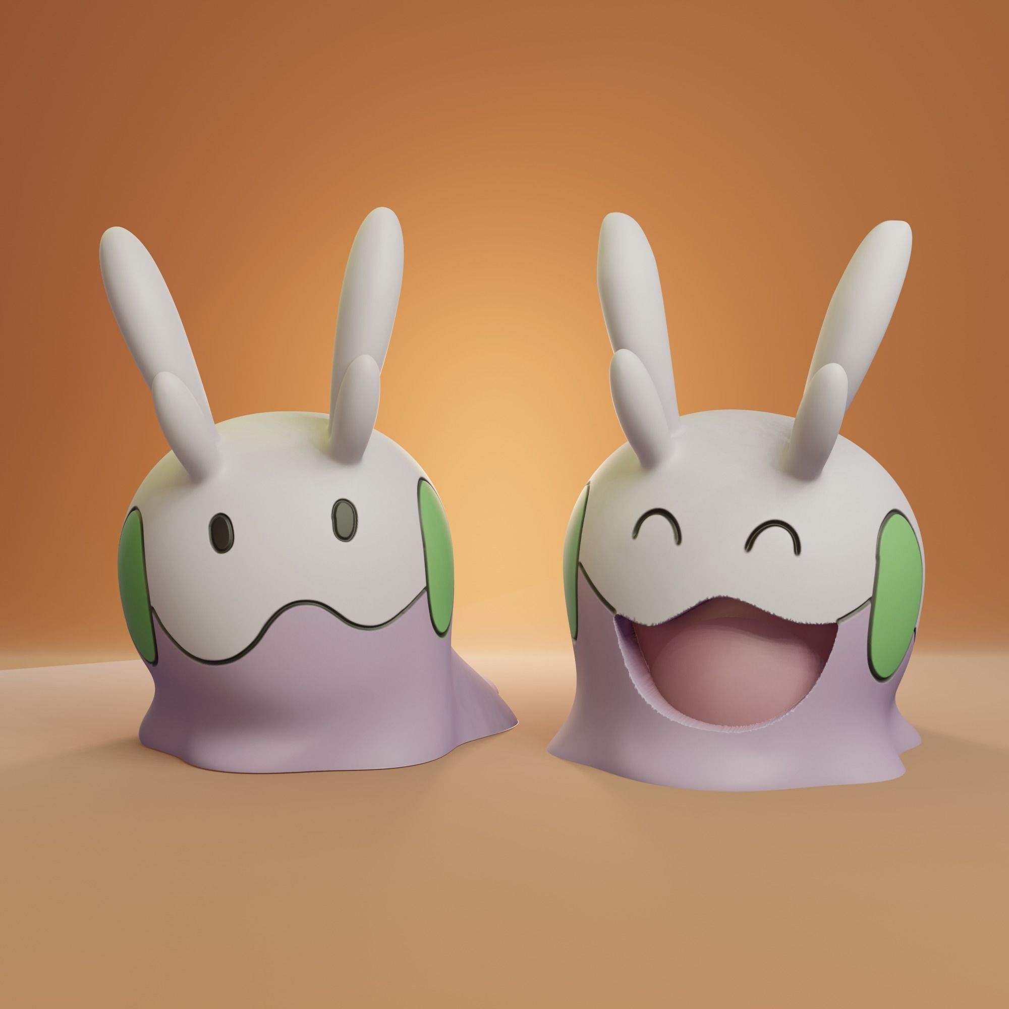 Pokemon - Goomy Sliggoo and Goodra with 2 poses 3D print model_1
