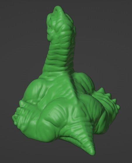Baby Brachiosaurus 3D print model_4