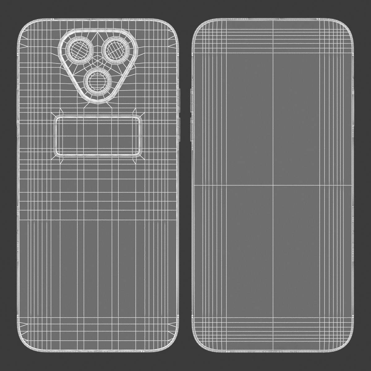 Generic Smartphone 04 PBR Realistic Low-poly 3D model_11