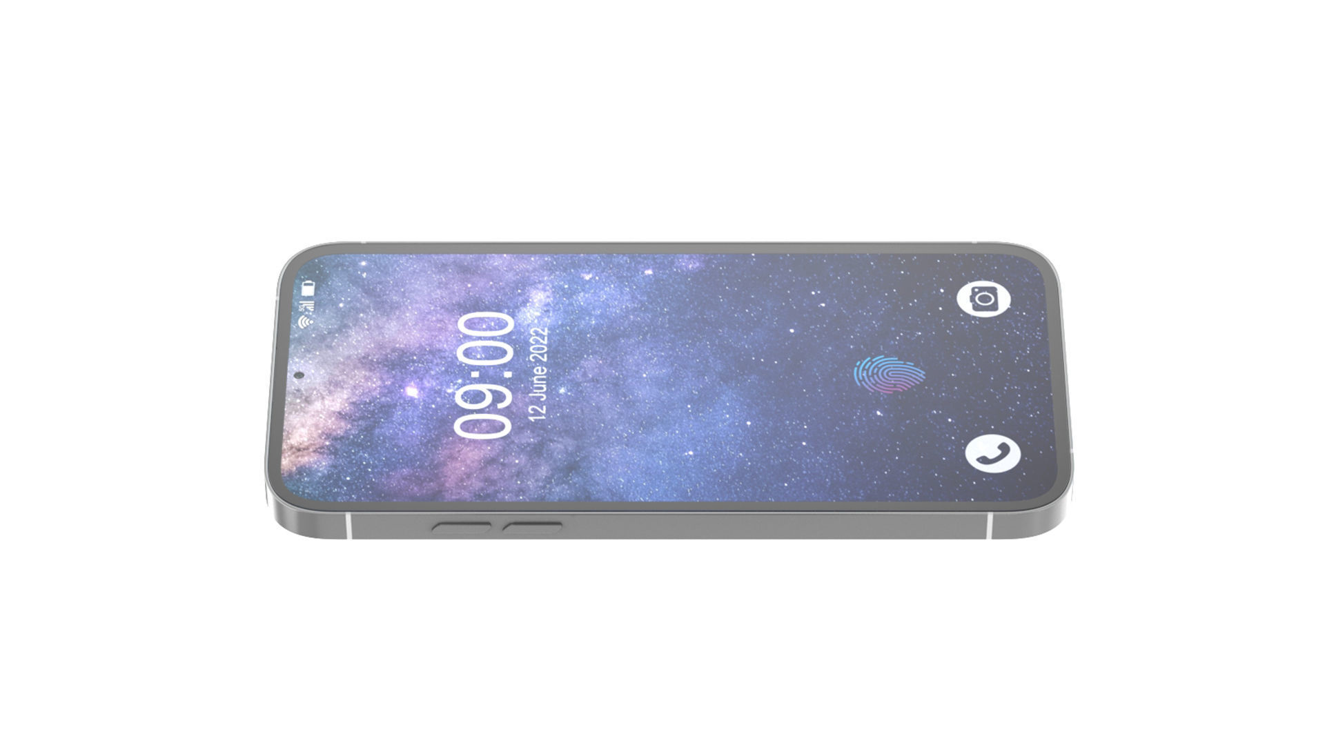 Generic Smartphone 04 PBR Realistic Low-poly 3D model_4