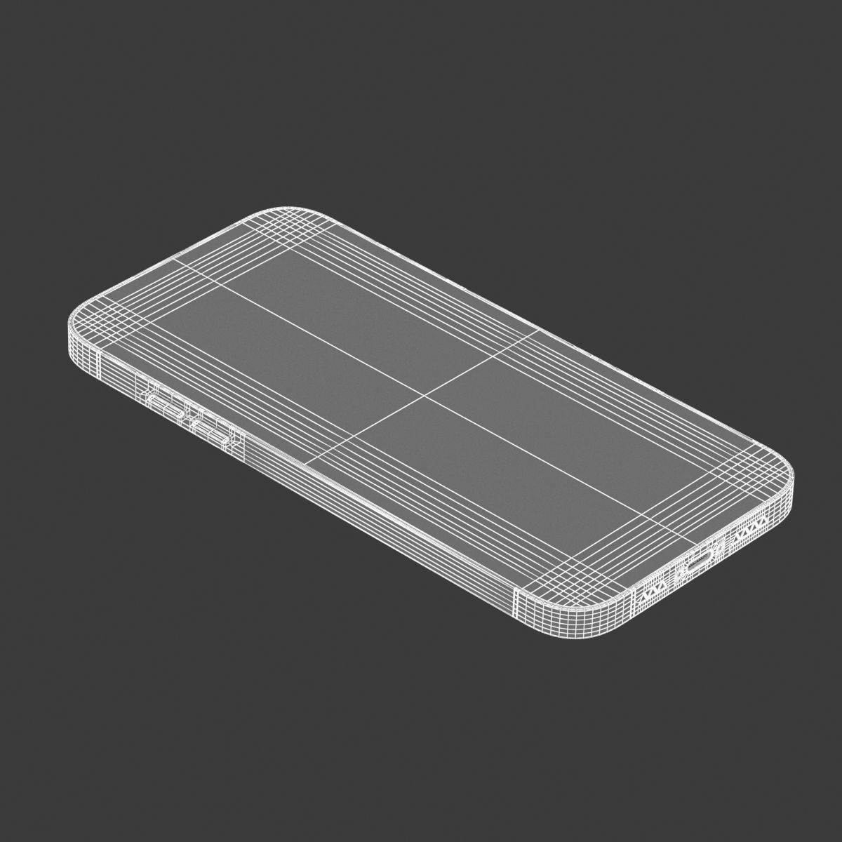 Generic Smartphone 04 PBR Realistic Low-poly 3D model_15