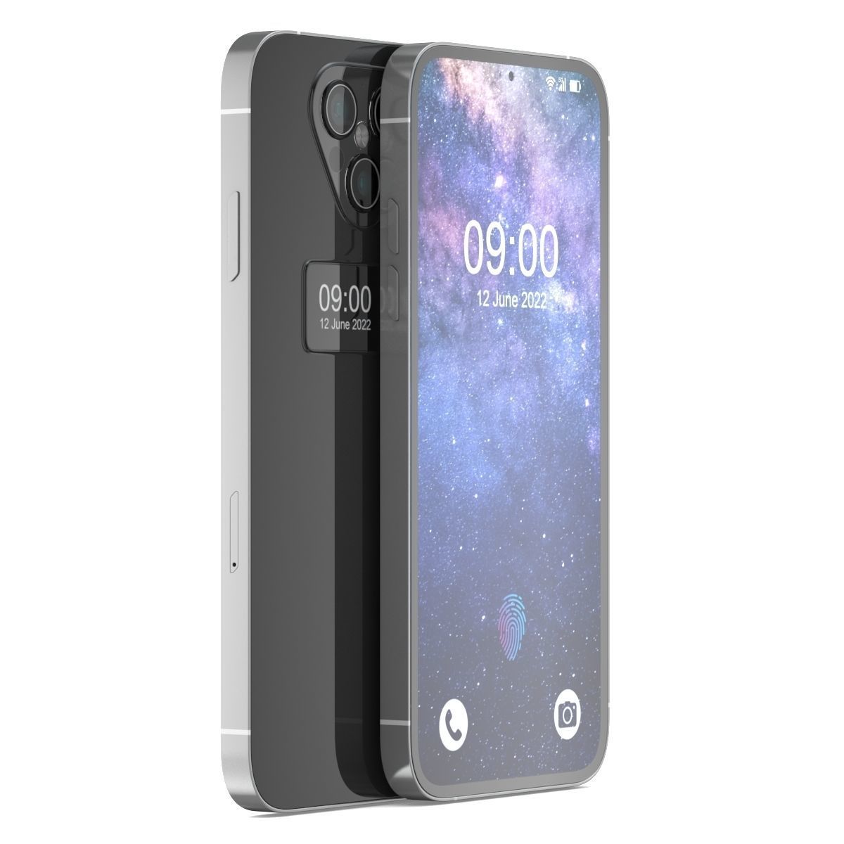 Generic Smartphone 04 PBR Realistic Low-poly 3D model_2