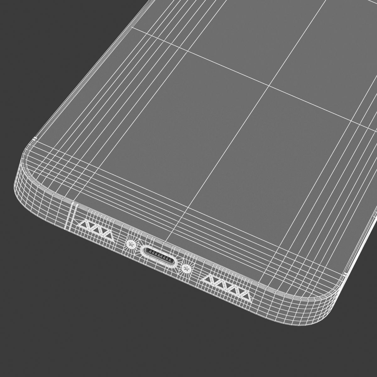 Generic Smartphone 04 PBR Realistic Low-poly 3D model_16