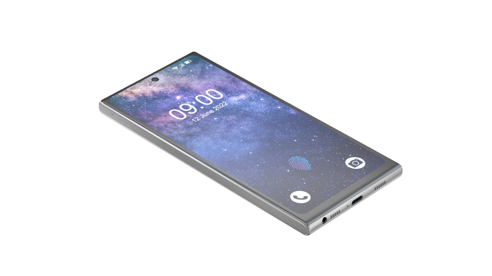 Generic Smartphone 05 PBR Realistic 3D model_5