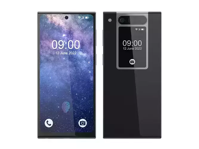 Generic Smartphone 05 PBR Realistic 3D model