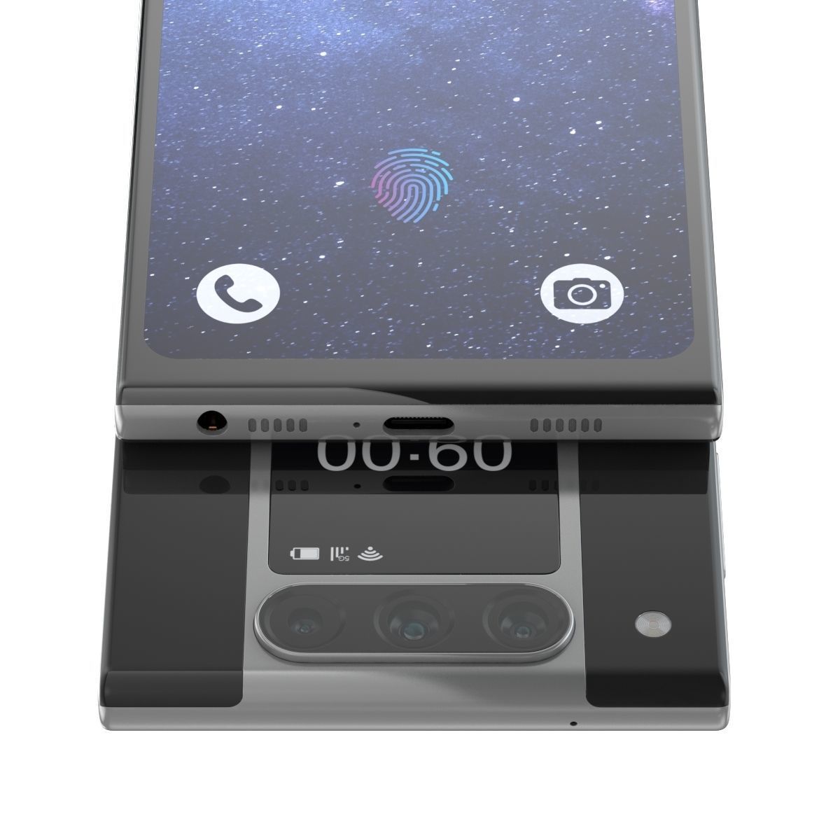 Generic Smartphone 05 PBR Realistic 3D model_10