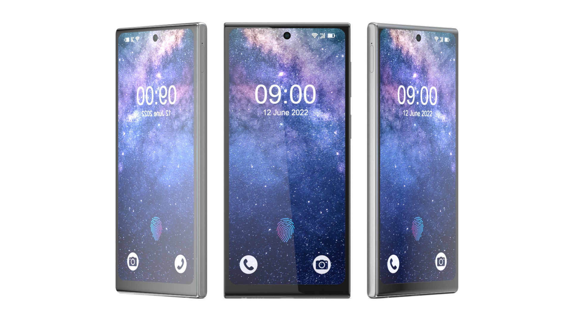 Generic Smartphone 05 PBR Realistic 3D model_8