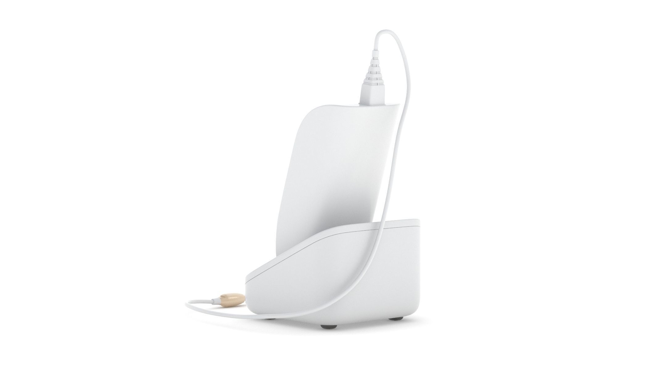 Medical Audiometer Hearing Screener PBR Realistic 3D model_3