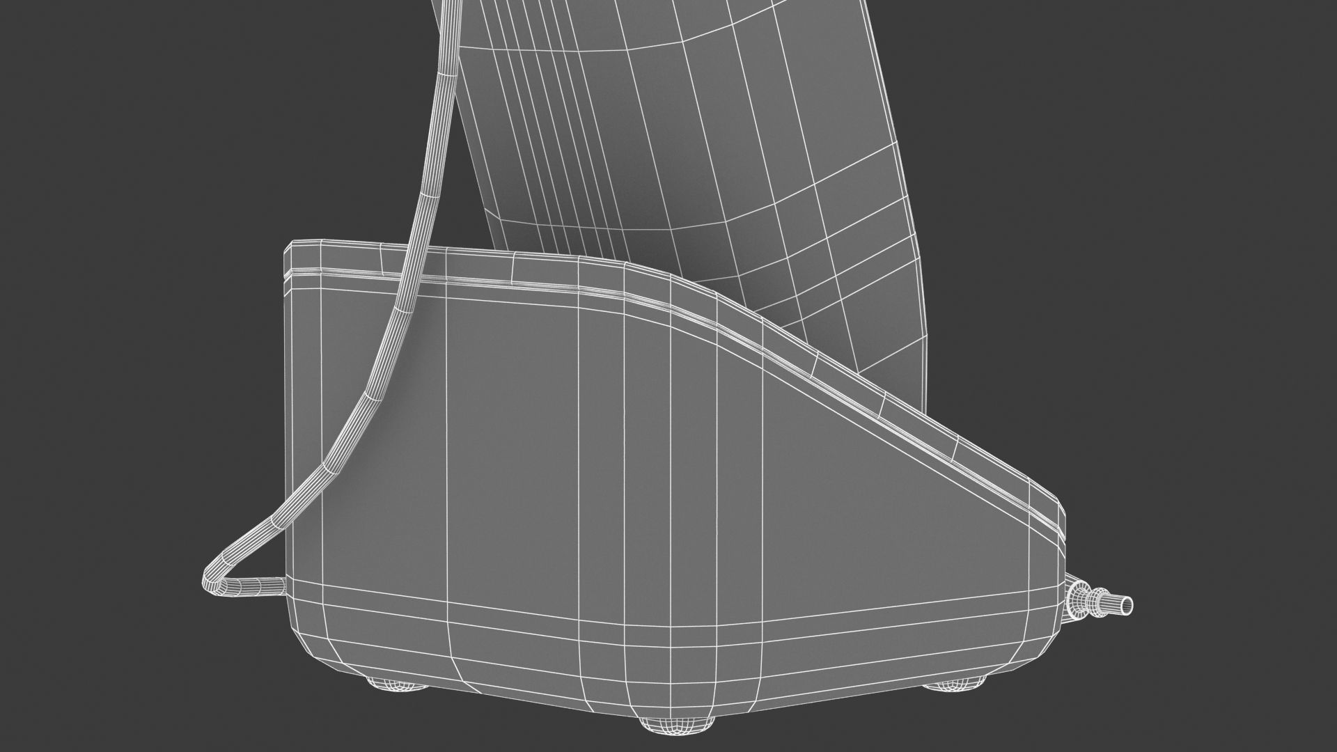 Medical Audiometer Hearing Screener PBR Realistic 3D model_17