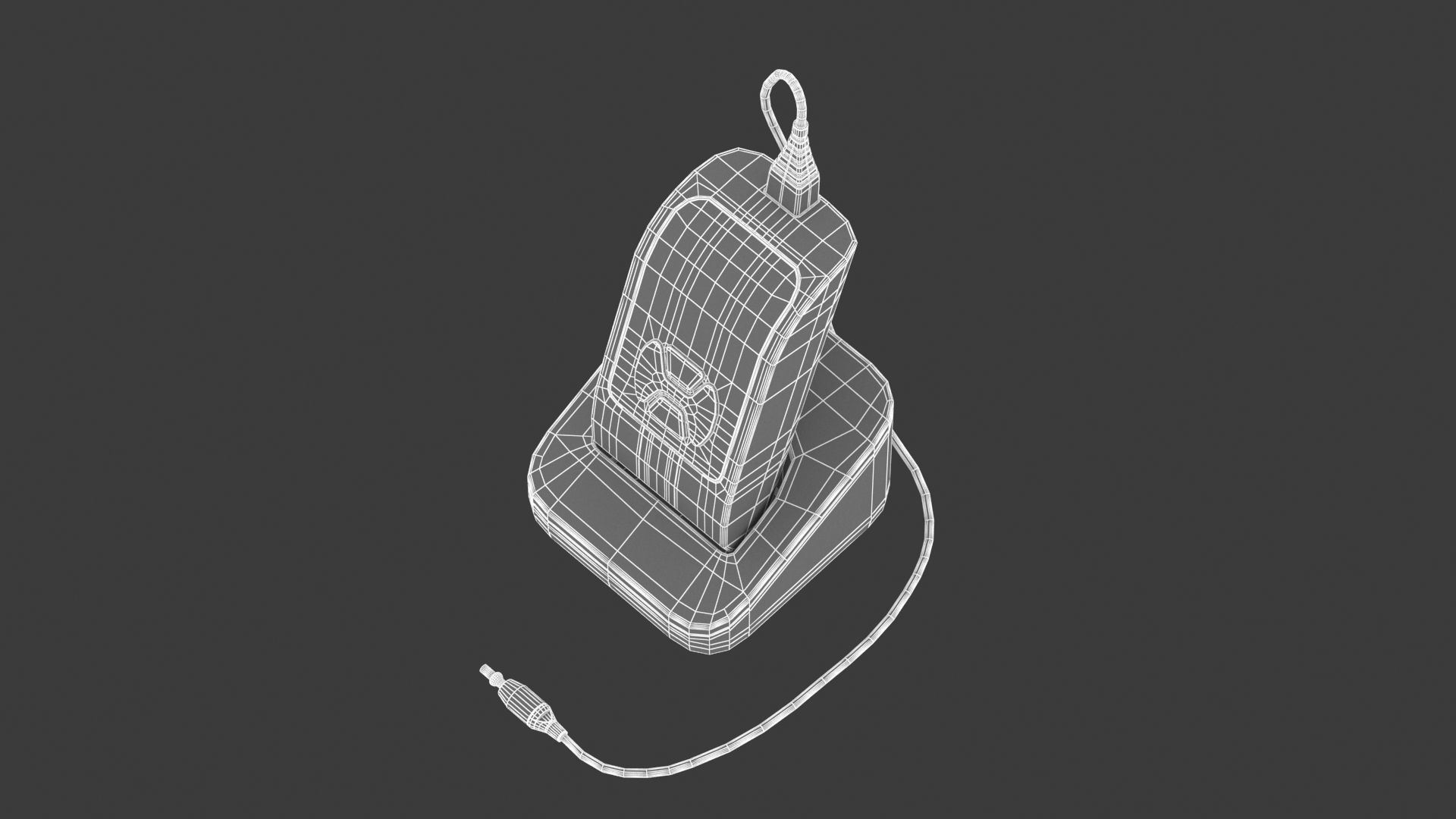 Medical Audiometer Hearing Screener PBR Realistic 3D model_14
