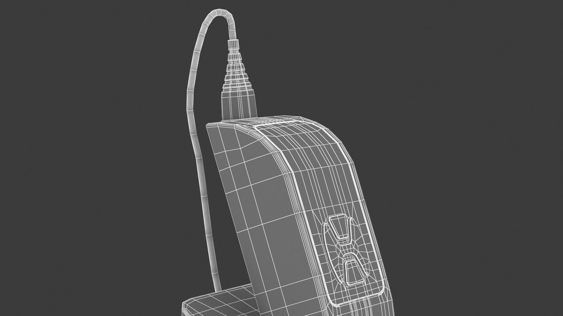 Medical Audiometer Hearing Screener PBR Realistic 3D model_16