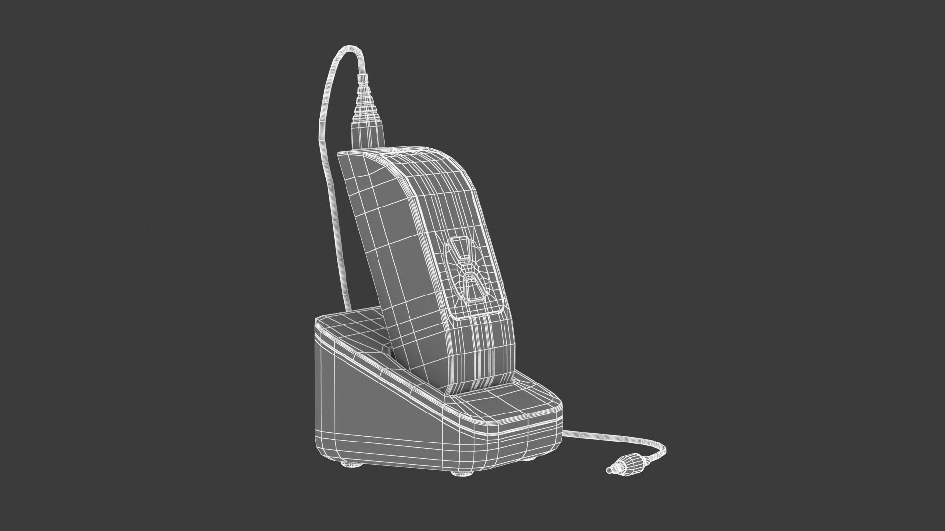 Medical Audiometer Hearing Screener PBR Realistic 3D model_11