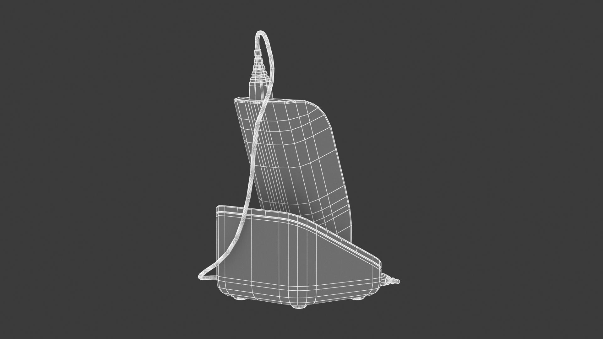 Medical Audiometer Hearing Screener PBR Realistic 3D model_12