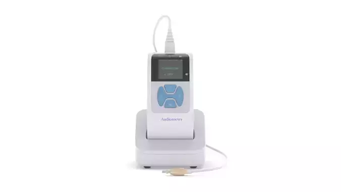 Medical Audiometer Hearing Screener PBR Realistic