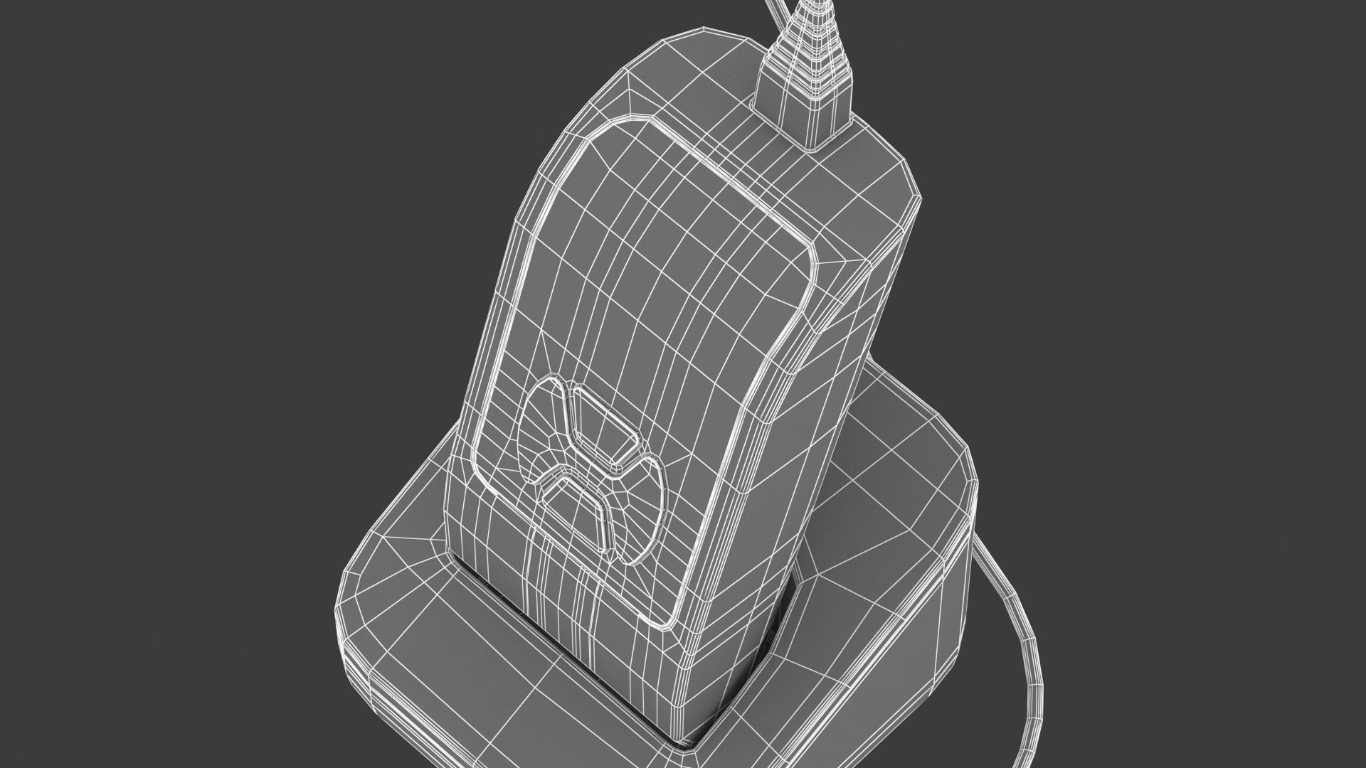 Medical Audiometer Hearing Screener PBR Realistic 3D model_19