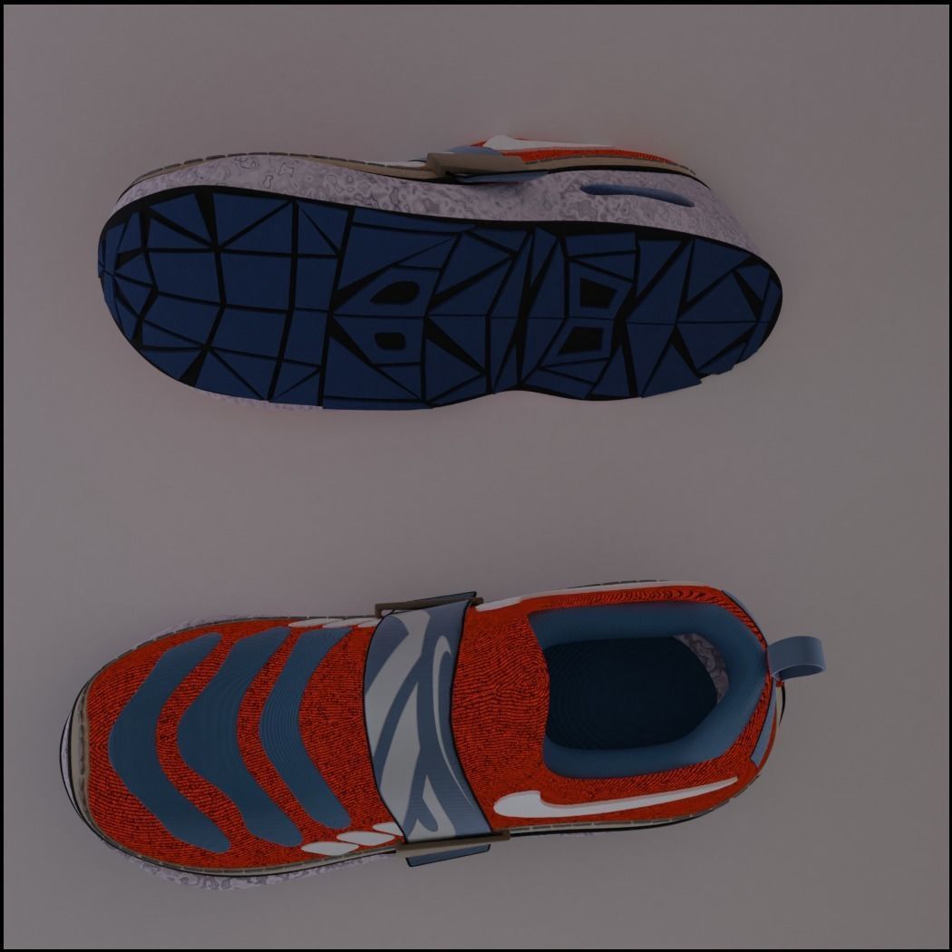 NIKE Sneakers Shoe 3D model_1