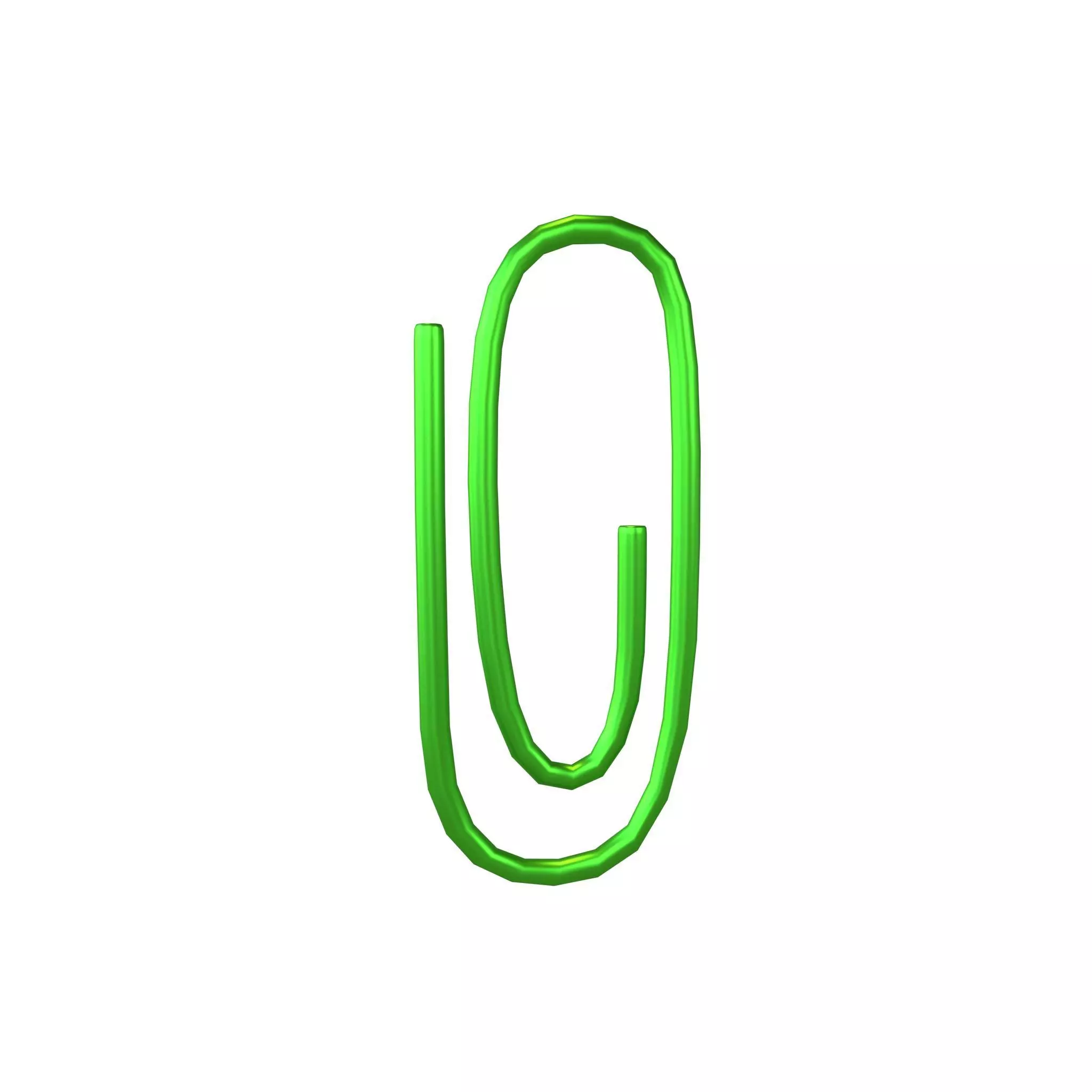 Cartoon Paper Clip v1 004 Low-poly 3D model_0