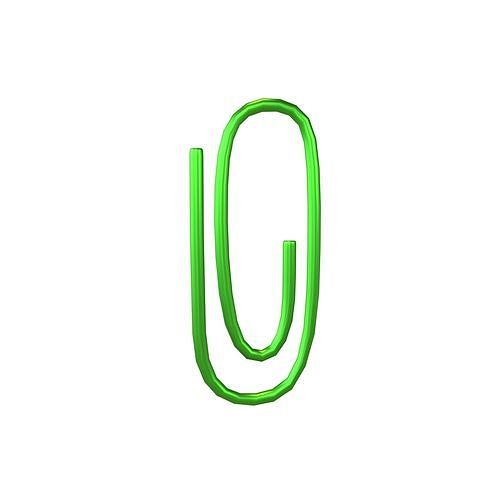 Cartoon Paper Clip v1 004 Low-poly 3D model