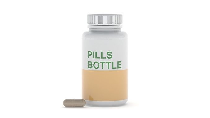 Medical Pill Bottle 01 PBR Realistic 3D model