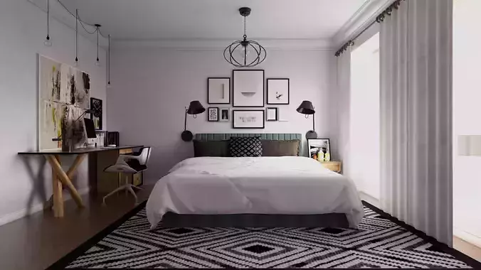 Minimalist room design 3D print model
