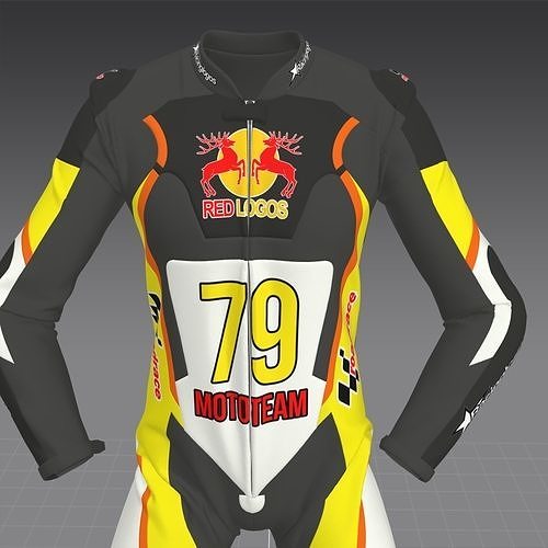 Wearpack MotoGP 3D Model 3D model