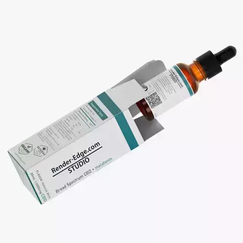 CBD box and bottle animation