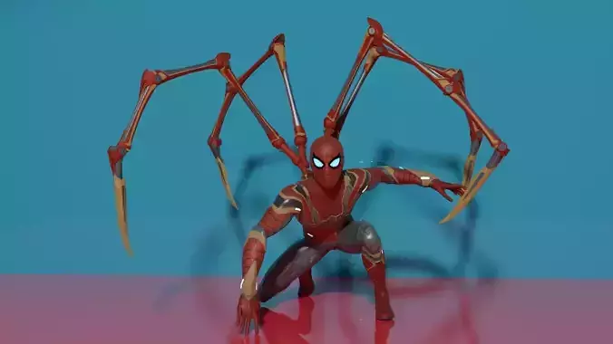 IRON SPIDER MCU 3D model