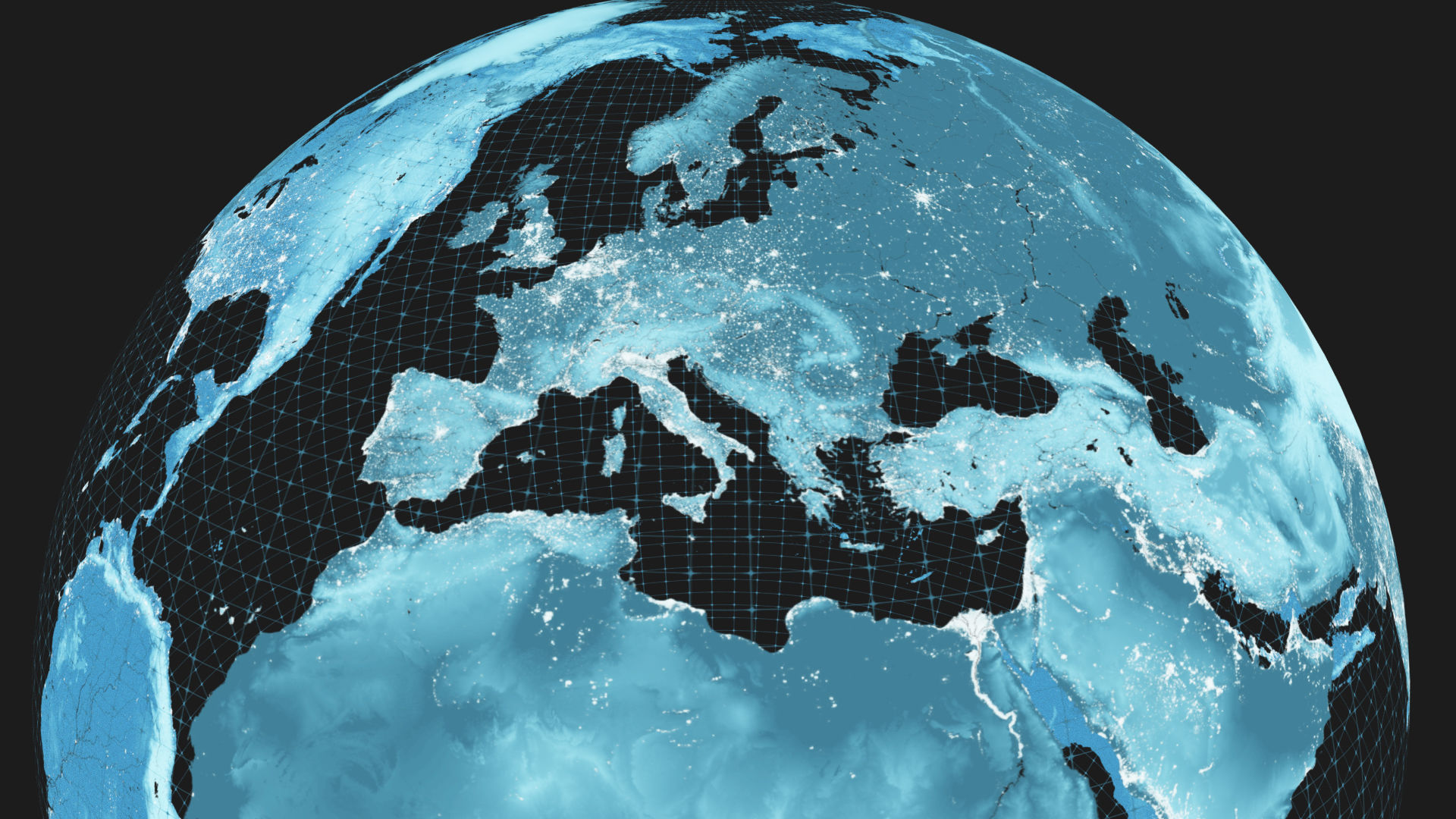 Earth hologram scifi planet Low-poly 3D model_2