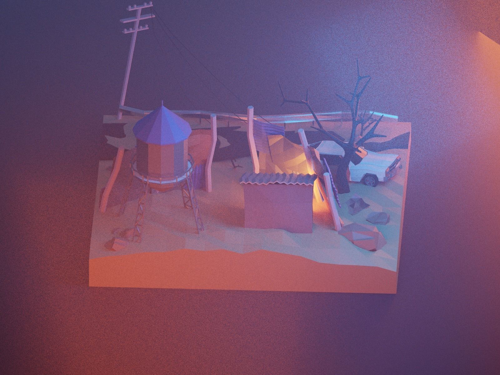 Cartoon Fallout 3D model_13