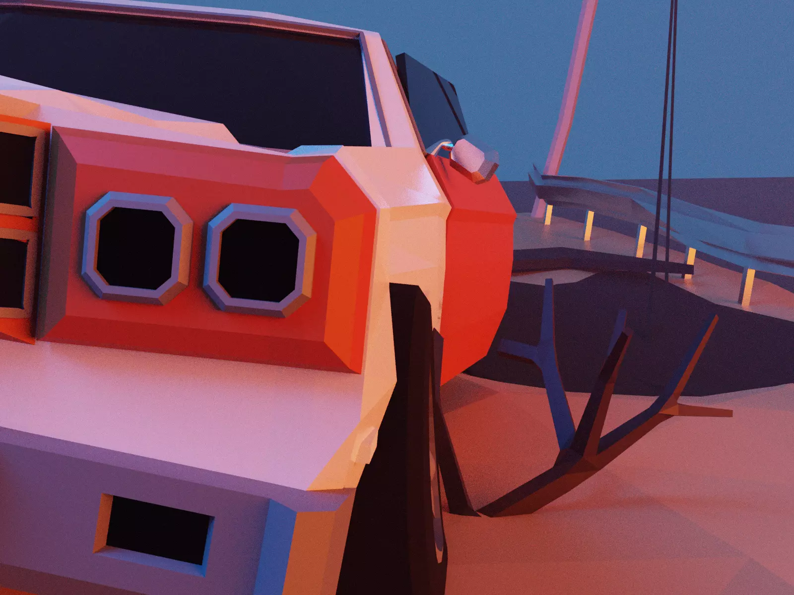 Cartoon Fallout 3D model_0