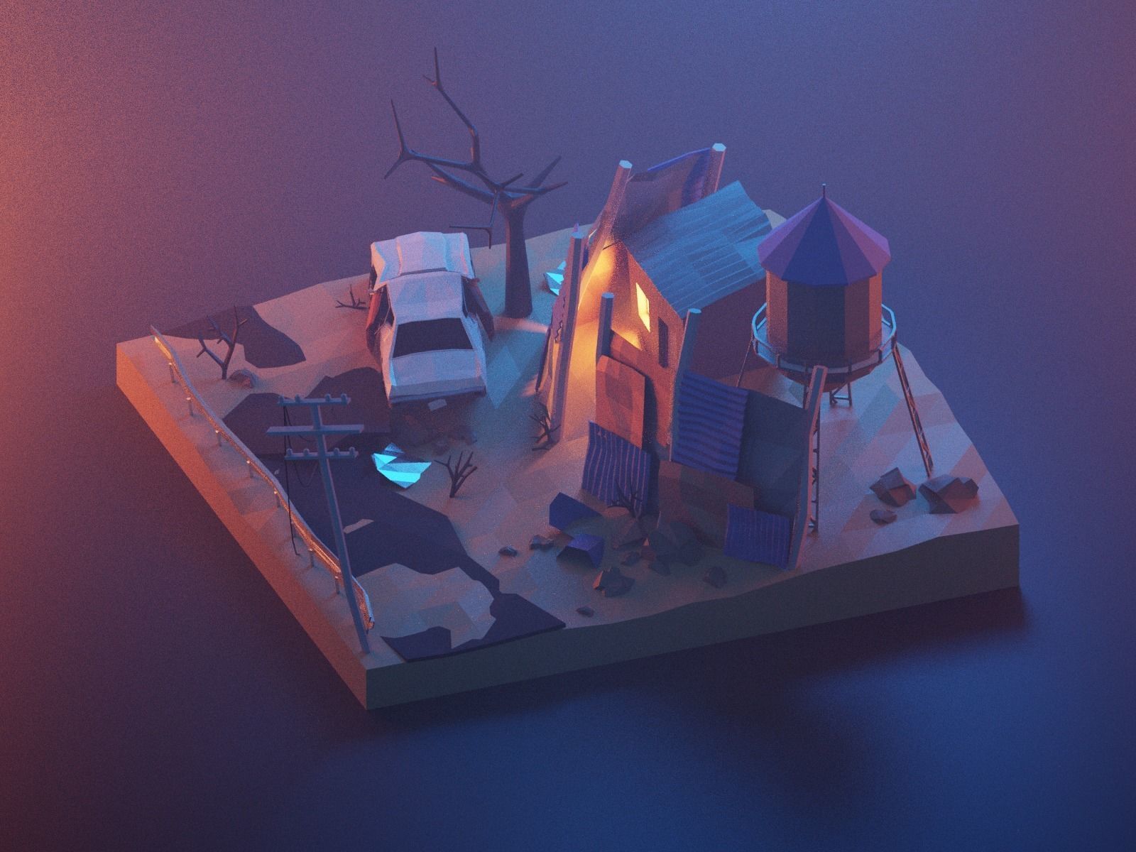 Cartoon Fallout 3D model_18