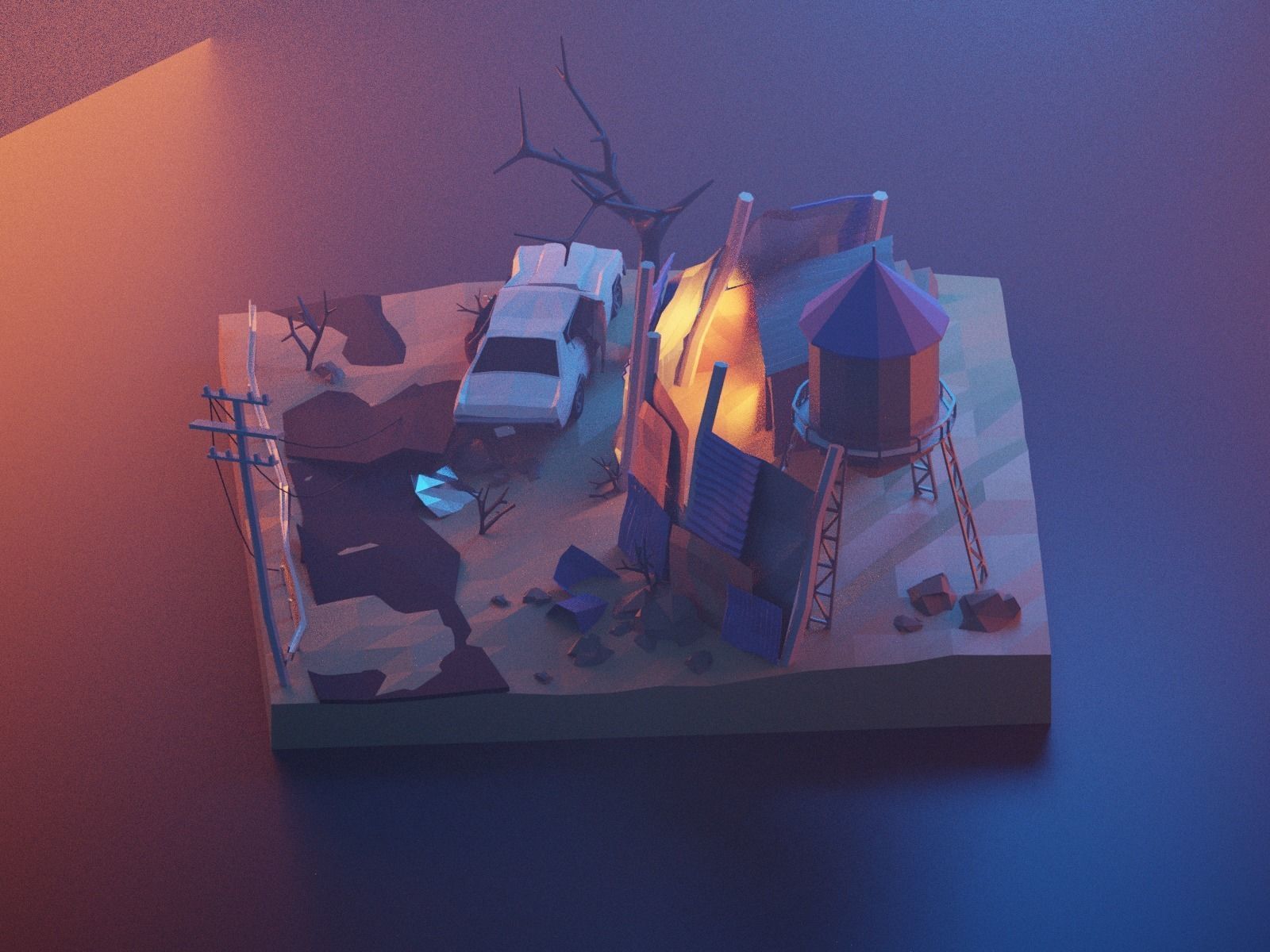 Cartoon Fallout 3D model_17