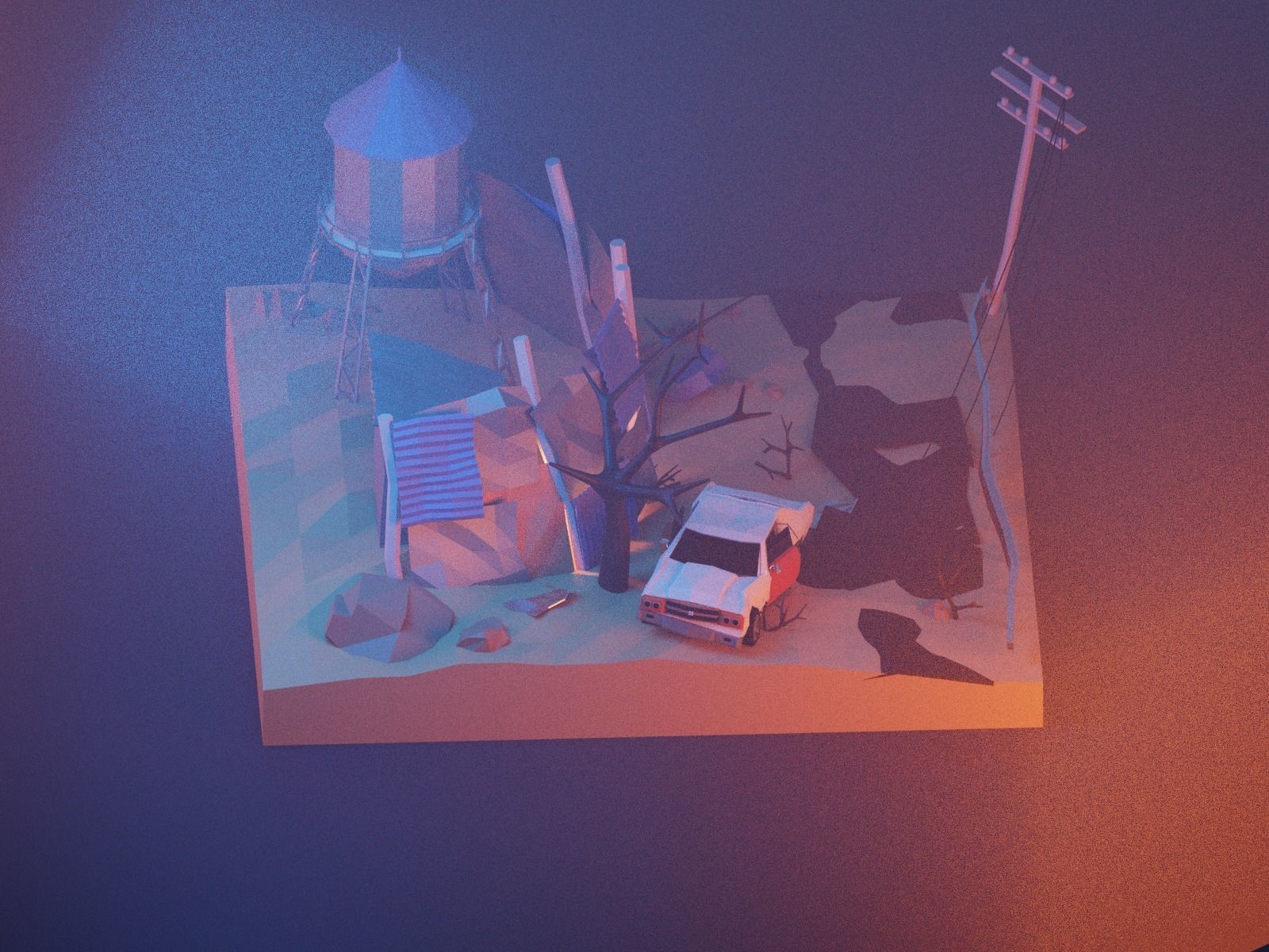 Cartoon Fallout 3D model_10