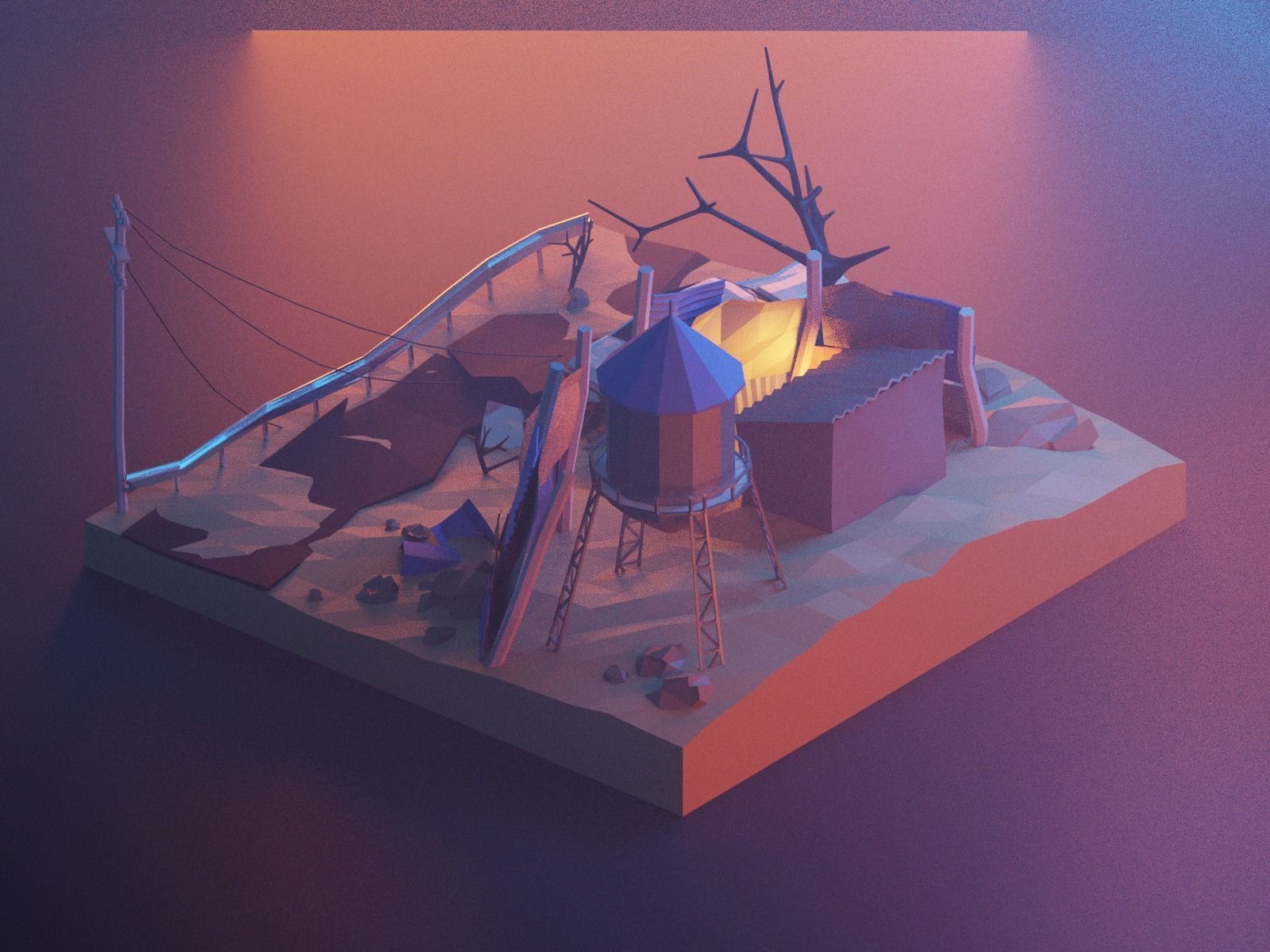 Cartoon Fallout 3D model_15