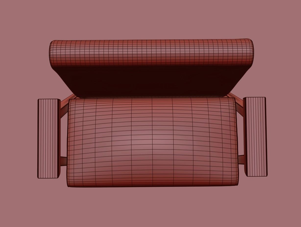 Chair Low-poly 3D model_11