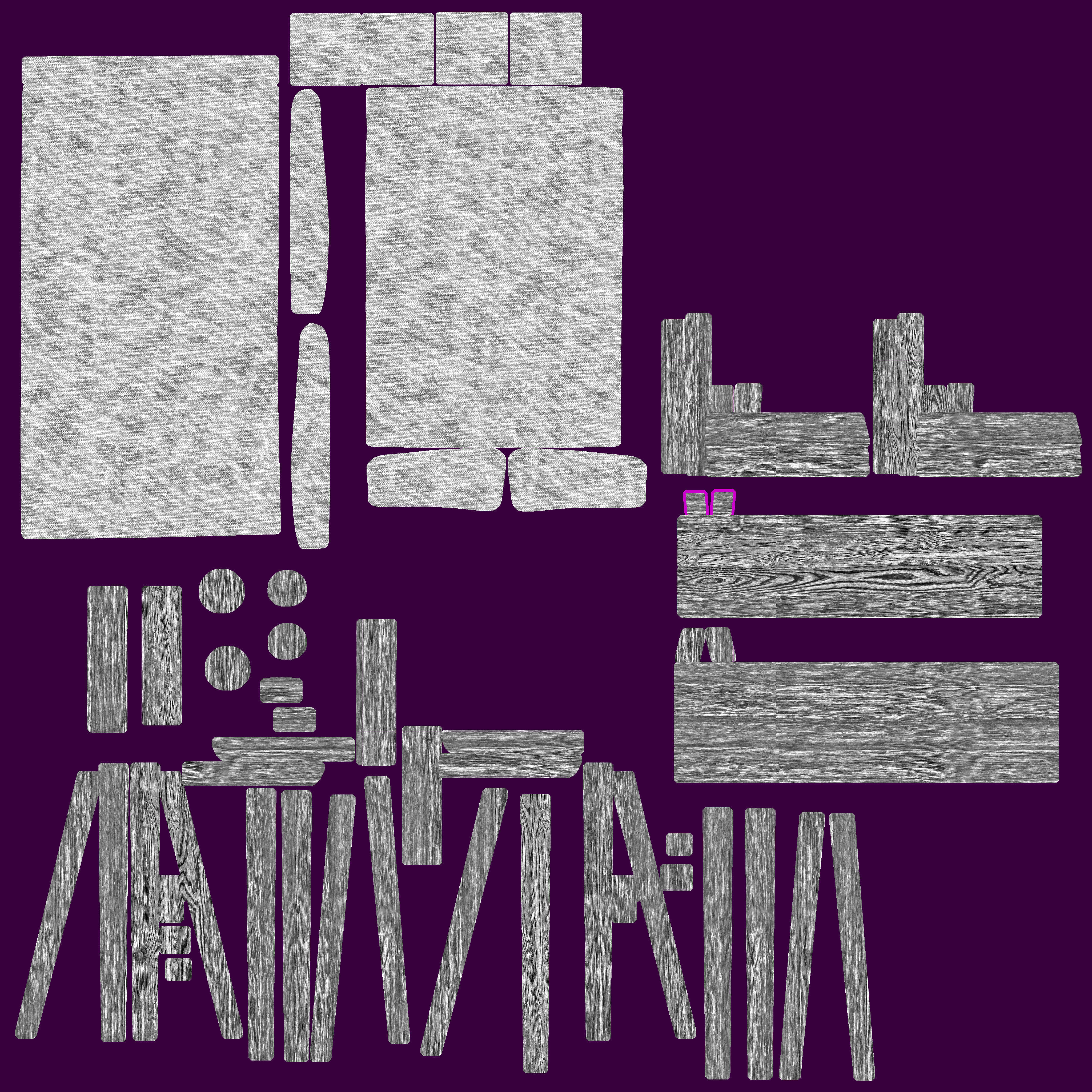 Chair Low-poly 3D model_13