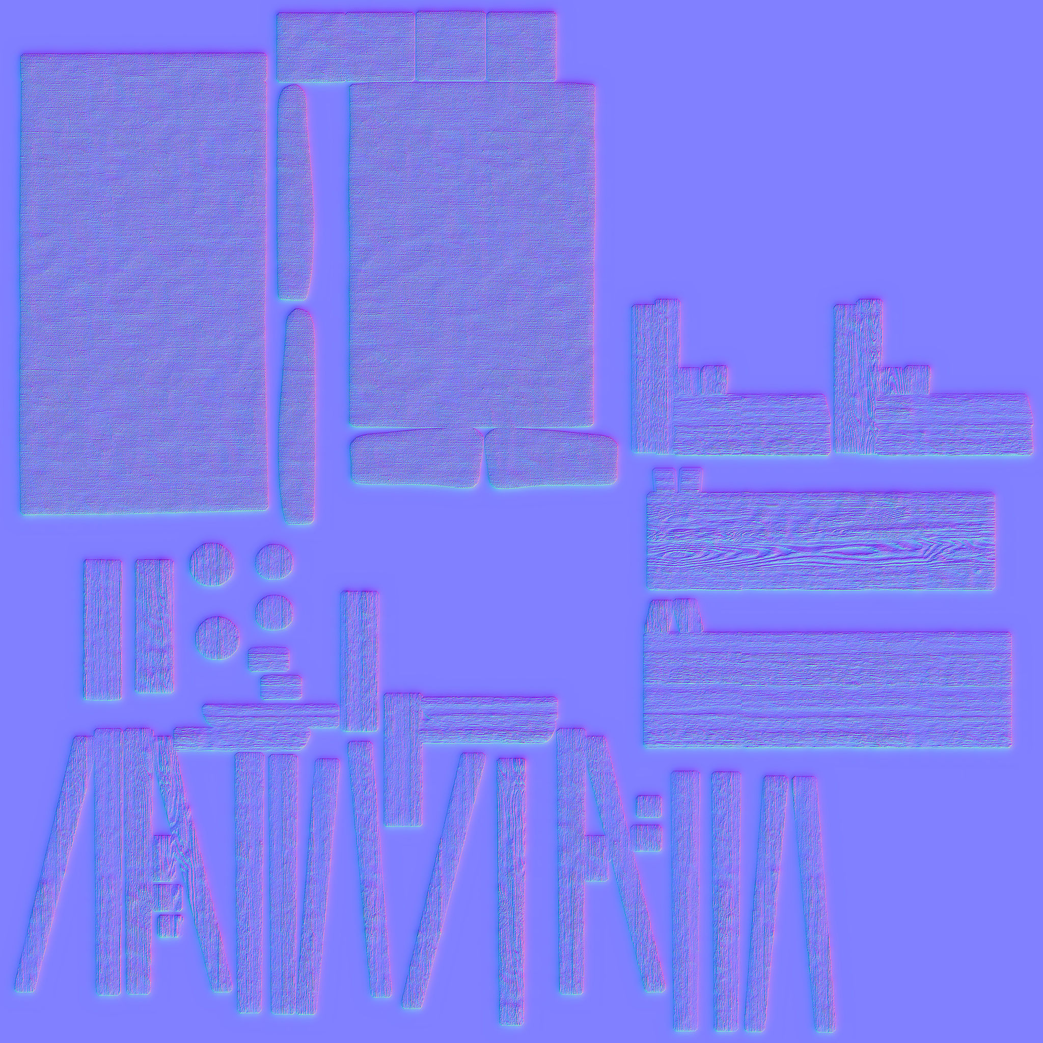 Chair Low-poly 3D model_15