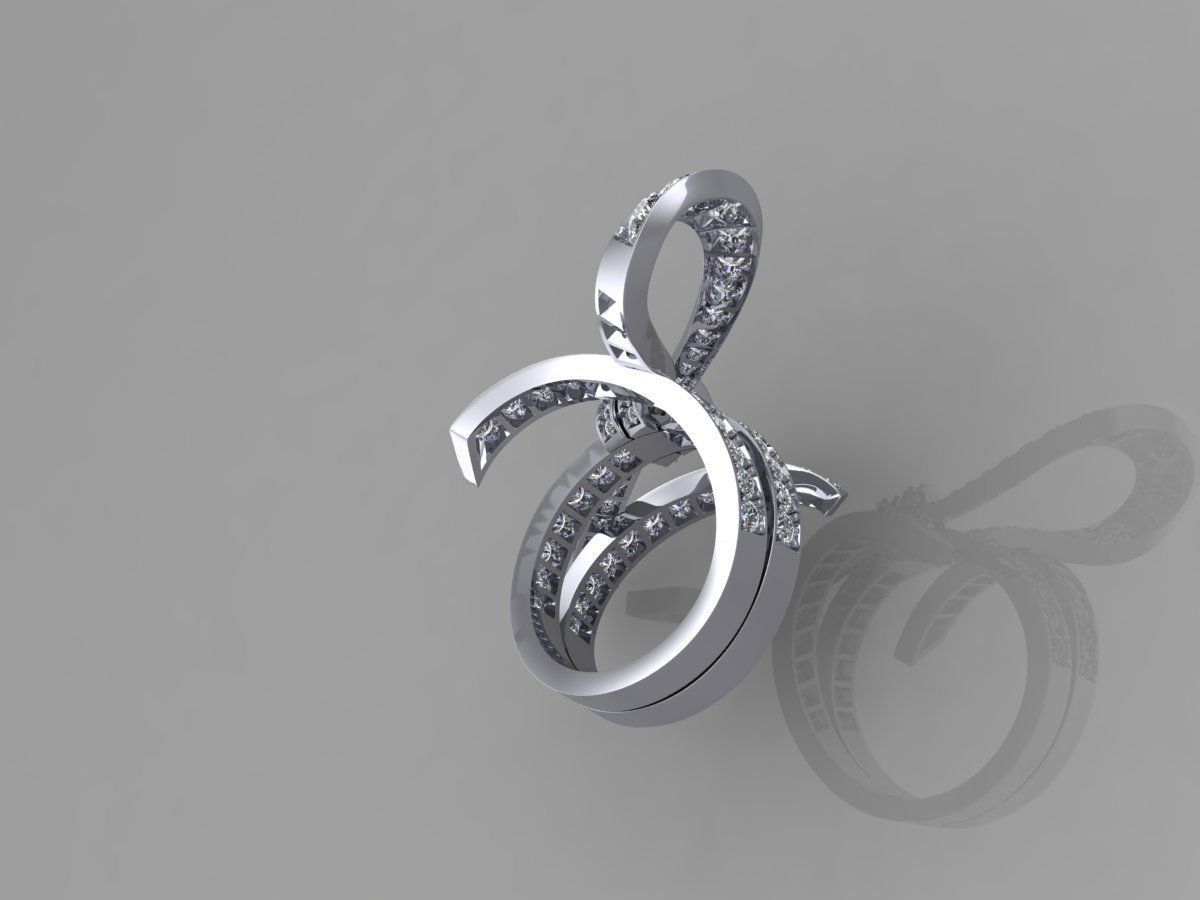 decollete  ring 3D print model_9