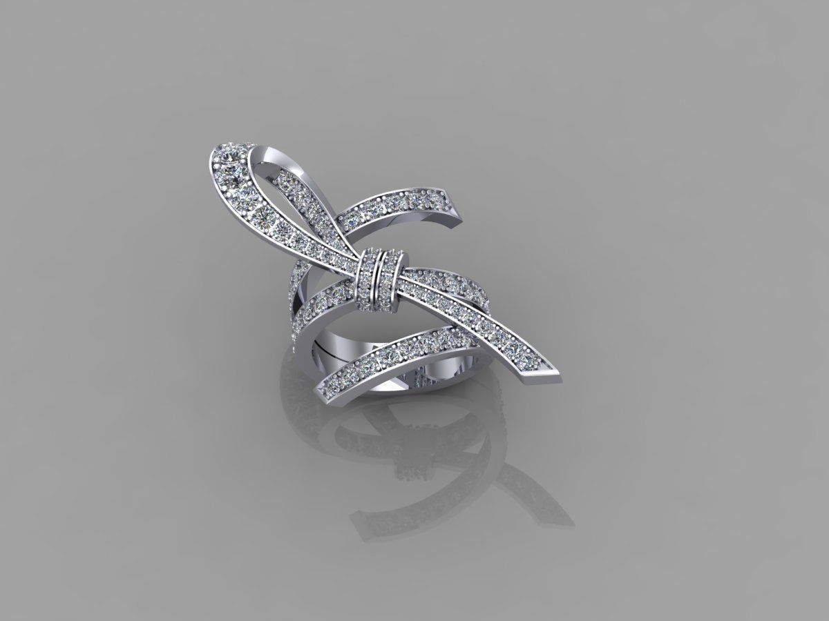 decollete  ring 3D print model_6