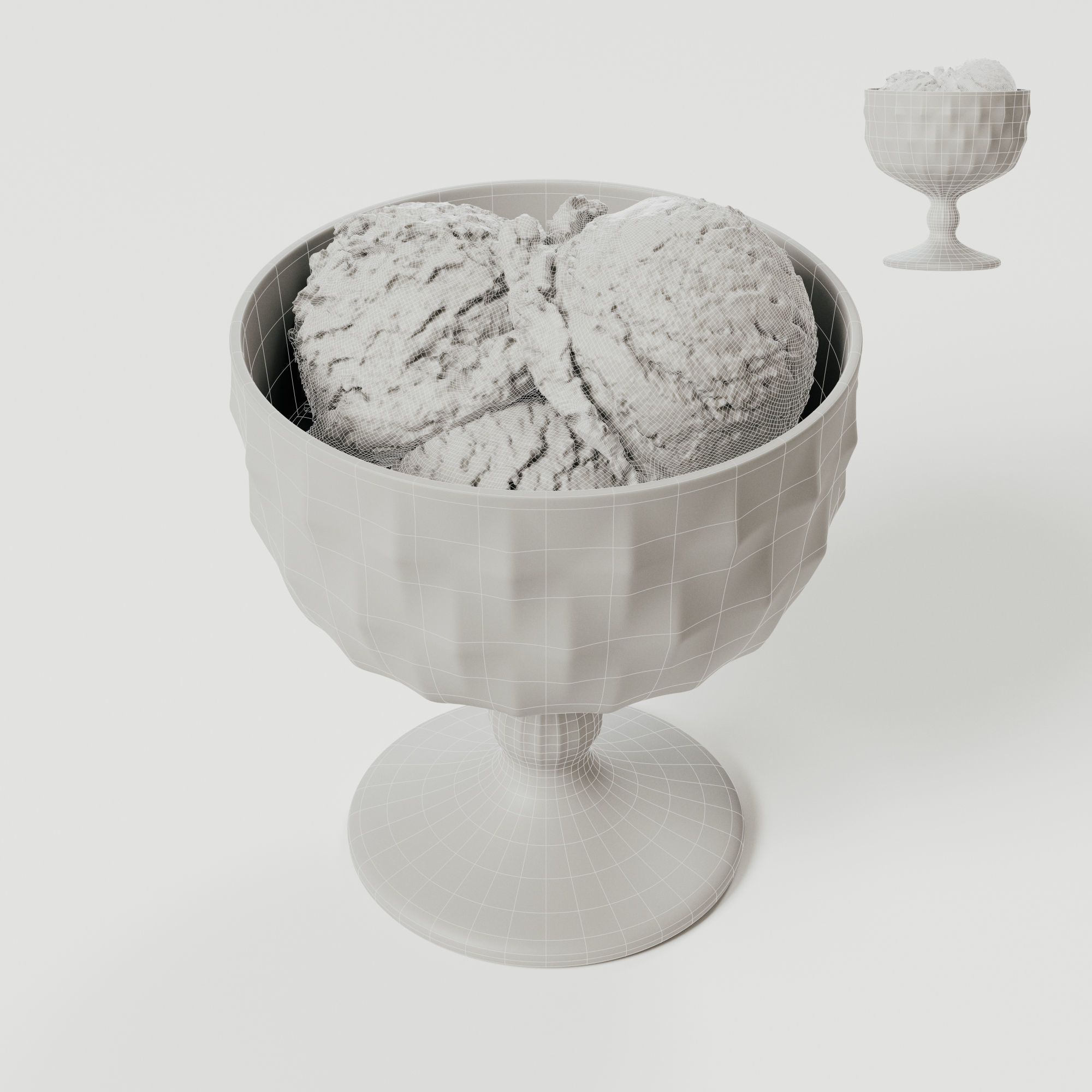 Ice Cream - Bowl 3D model_1