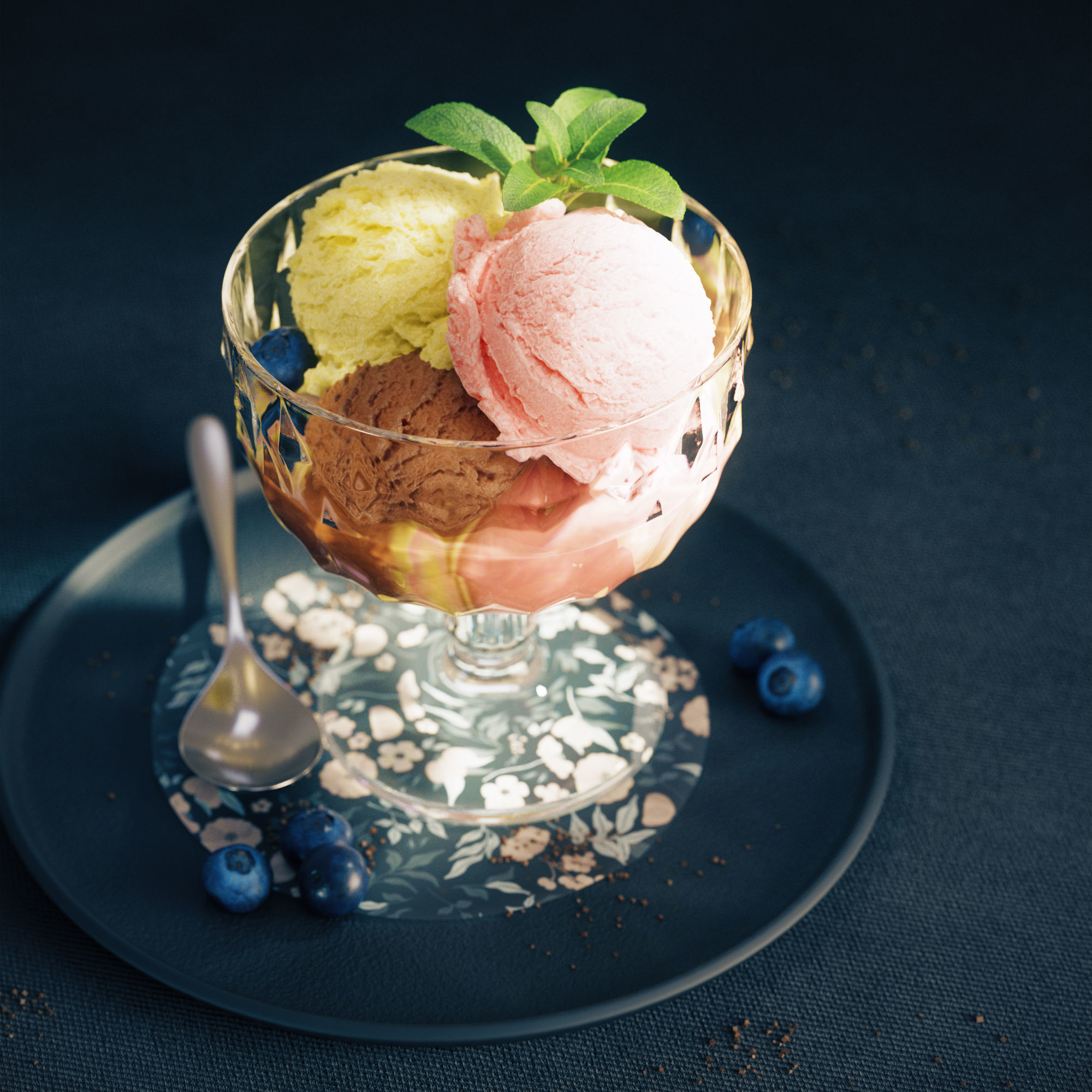 Ice Cream - Bowl 3D model_4