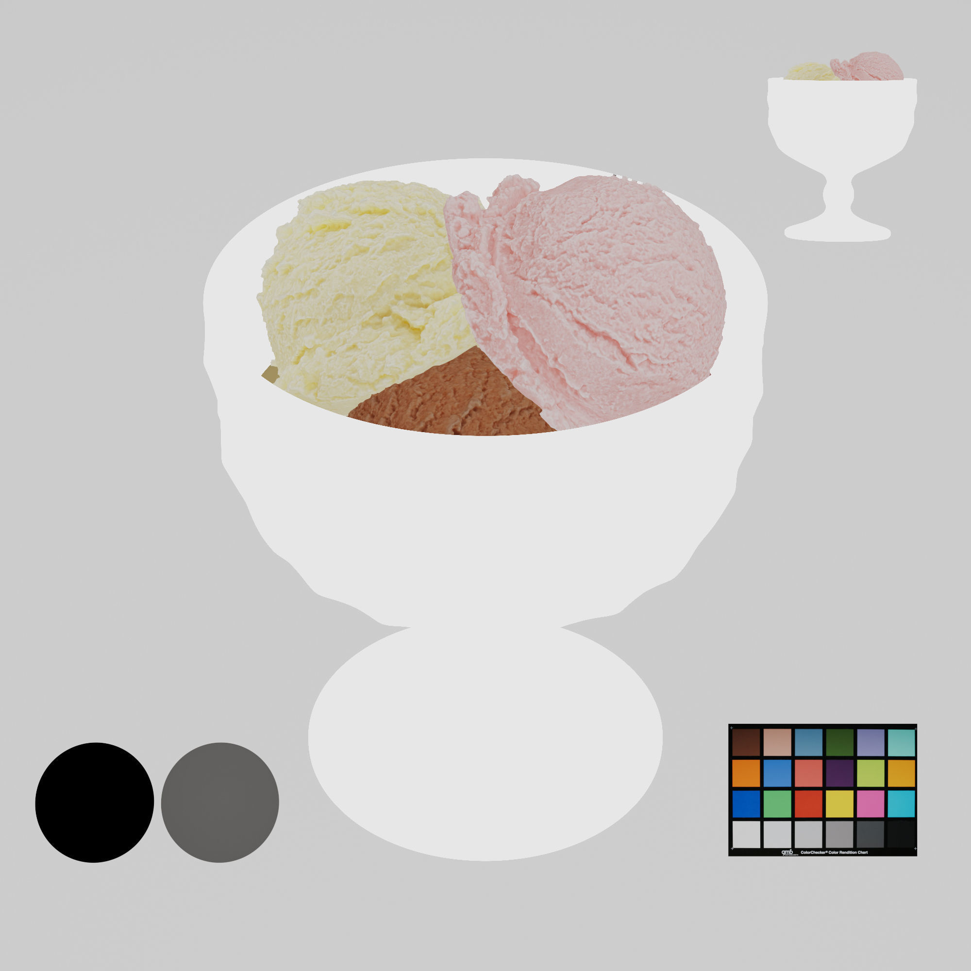 Ice Cream - Bowl 3D model_2