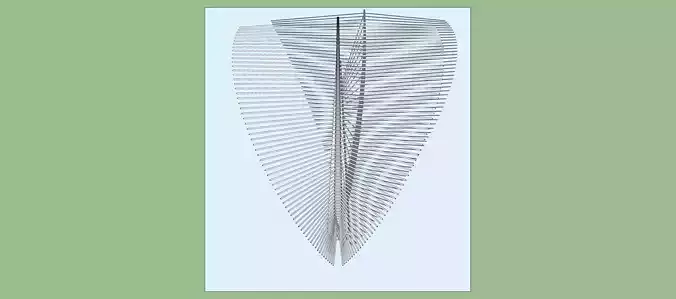 Cantilever pipe Artwork 3d sketchup