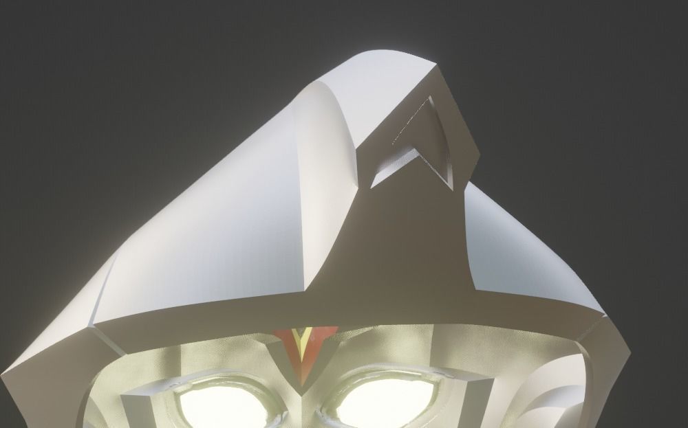 Ultraman Decker Strong type 3D printable helmet 3D print model_10