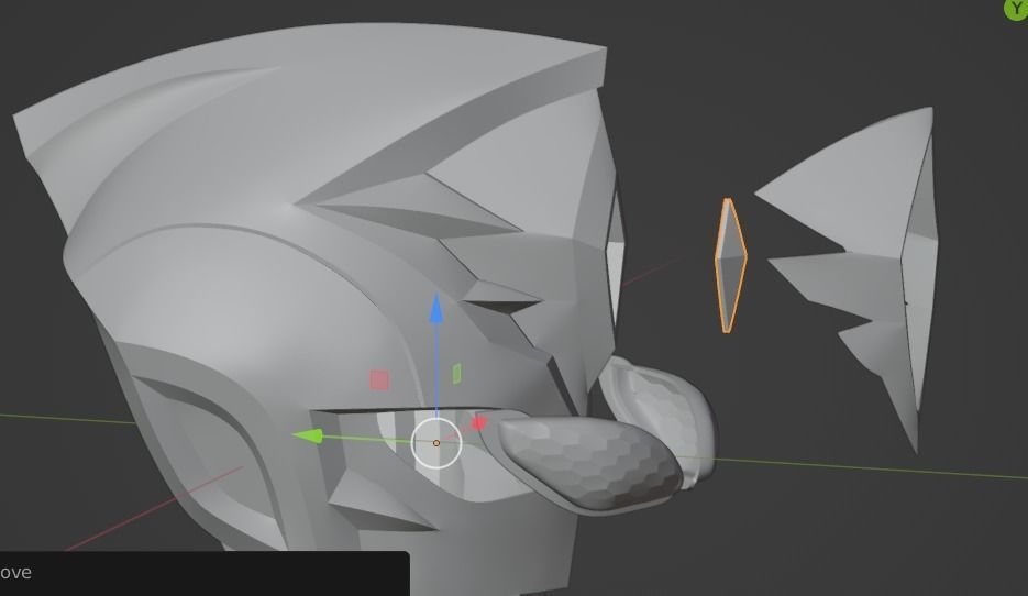 Ultraman Decker Strong type 3D printable helmet 3D print model_19